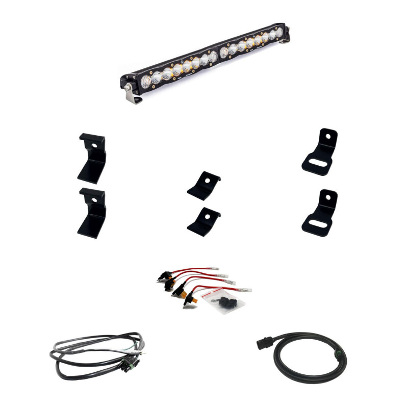 Dodge Ram TRX Light Mount Kit - Front - Baja Designs - 20in OnX6/S8 Grill Mount - `21-`27